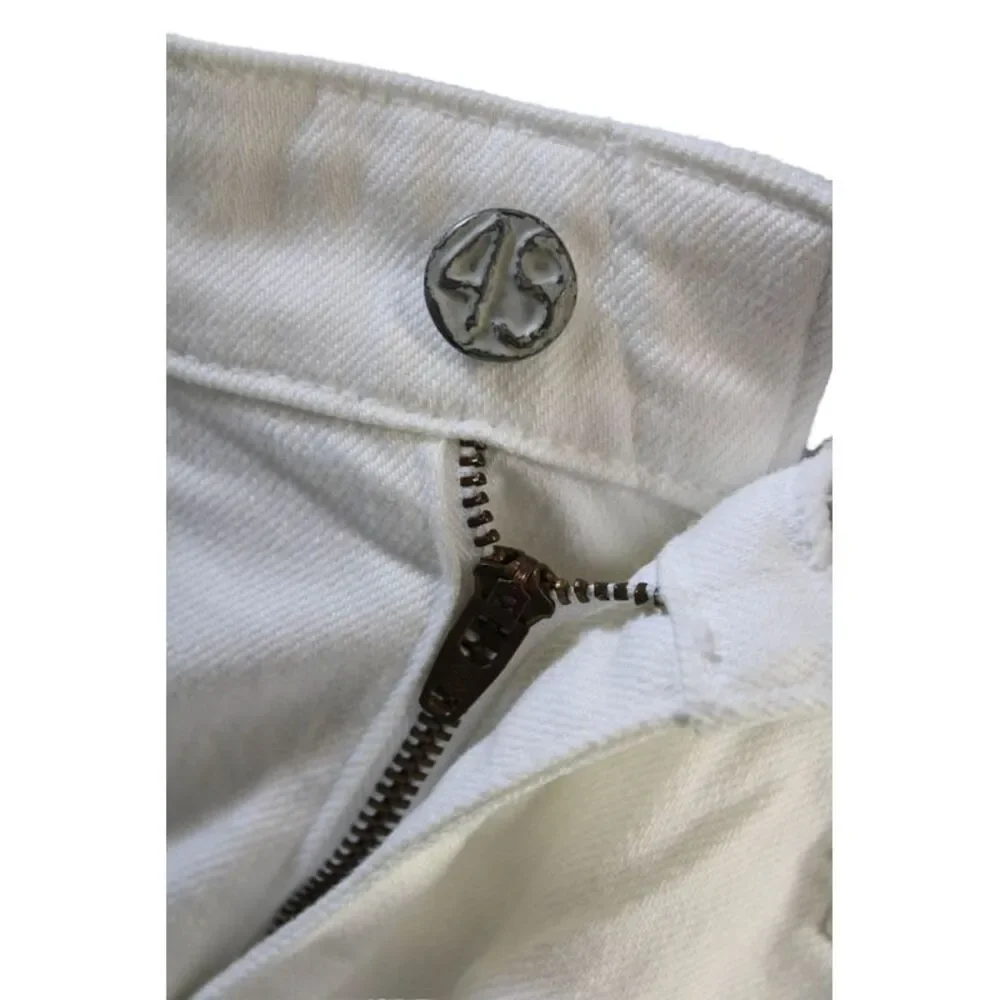 Adriano Goldschmied Womens Cotton Zip Button Lined Shorts White Size EUR 29 - Picture 4 of 7